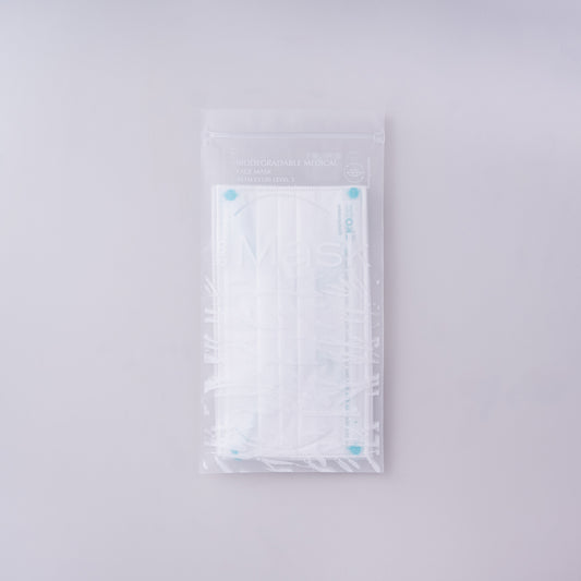 ÖKOSIX® Fully Biodegradable Level-3 Surgical Mask - Adult M-size - White - 6 pieces per box