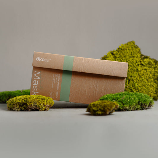 ÖKOSIX® 可完全生物降解Level-3 平面口罩成人白色36個裝