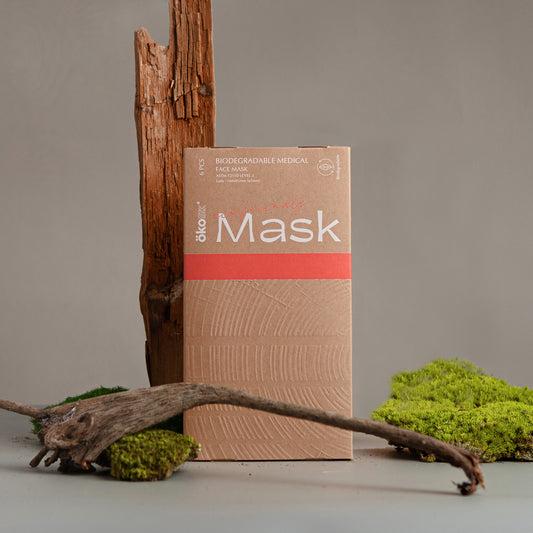 ÖKOSIX® 可完全生物降解 Level-3 口罩 成人S 碼 (女士) 白色 6個裝