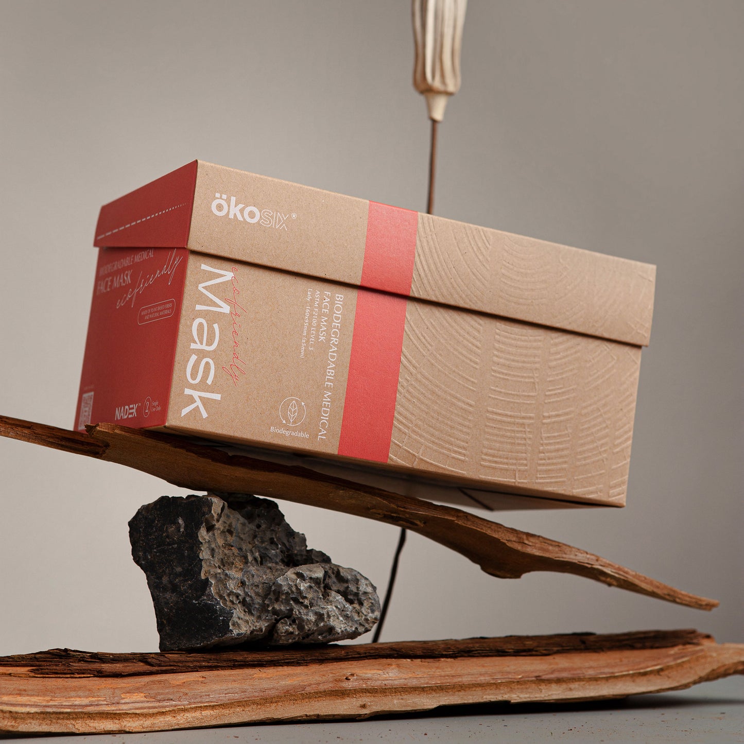 ÖKOSIX® 可完全生物降解 Level-3 口罩 成人S 碼 (女士) 白色 36個裝