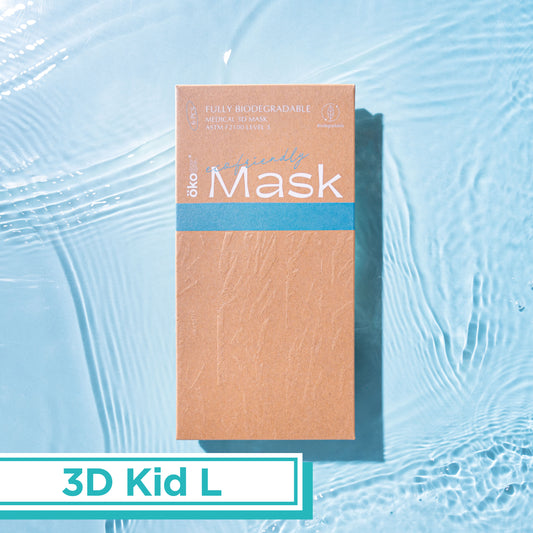 ÖKOSIX® 可完全生物降解Level 3口罩 兒童S碼 白色 6個裝