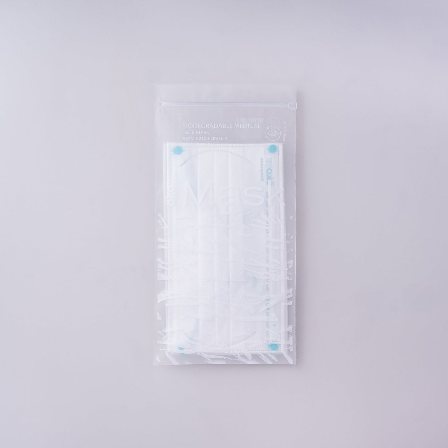 ÖKOSIX® Fully Biodegradable Level 3 Surgical Mask - Flat mask - Toddler - White - 36 pieces per box