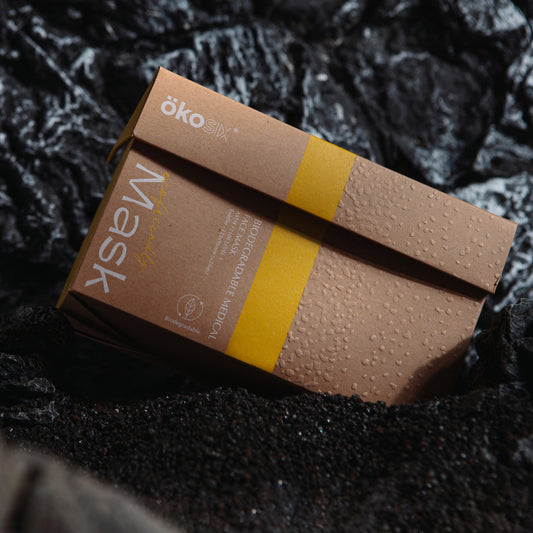 OKOsix® Fully Biodegradable Level 3 Surgical Mask - Flat mask - Toddler - White - 36 pieces per box