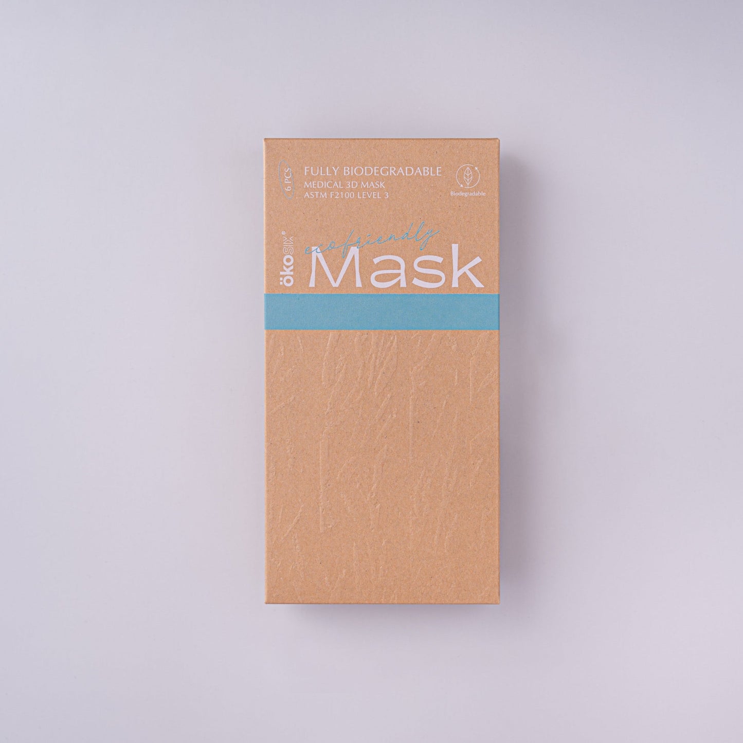 ÖKOSIX® 可完全生物降解Level 3口罩 成人S碼 白色 6個裝